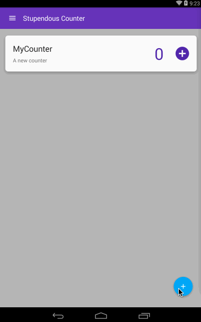 Adding a new counter