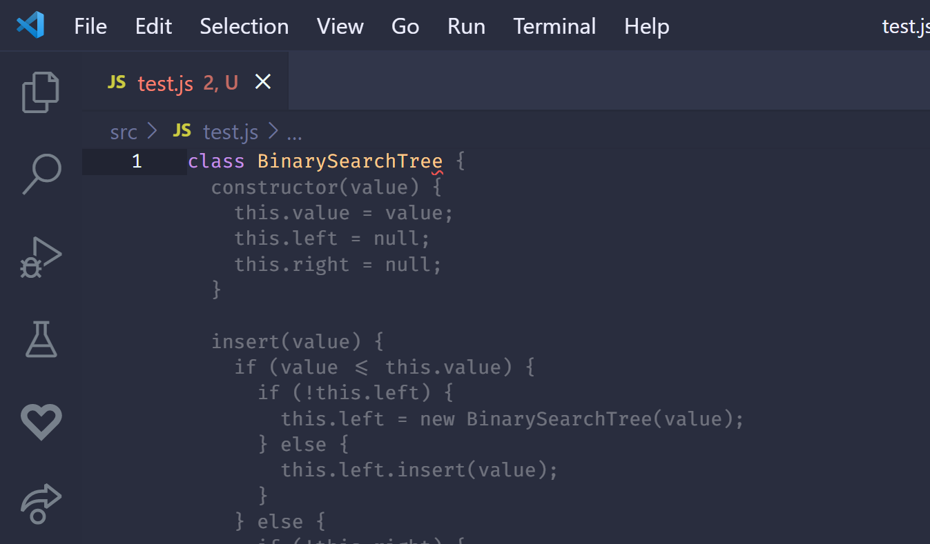 Showcasing GitHub Copilot generating the binary file from a single class name