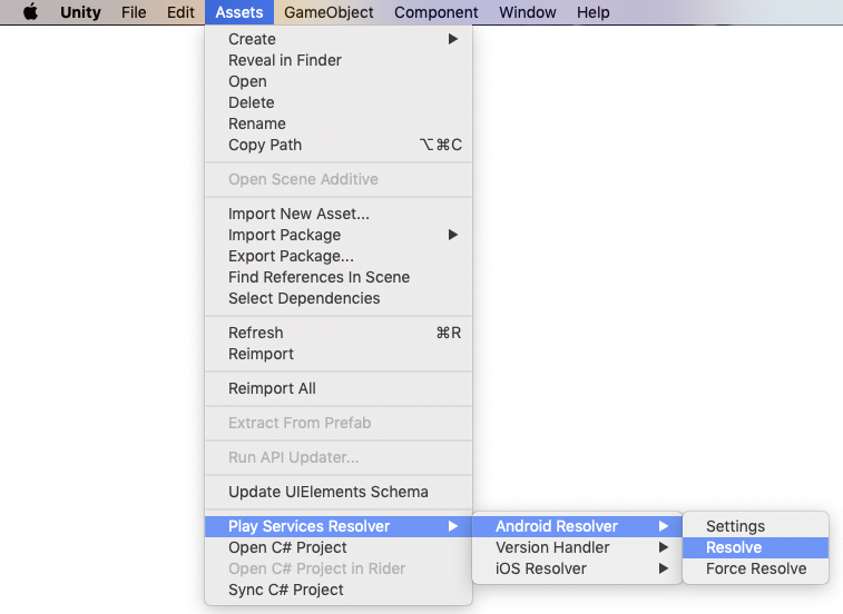The MacOS menubar showing the above path to resolve libraries