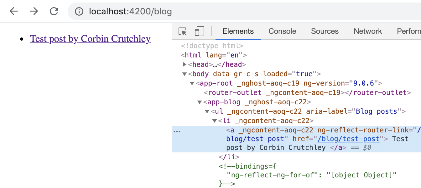 A preview of the post list as seen on-screen